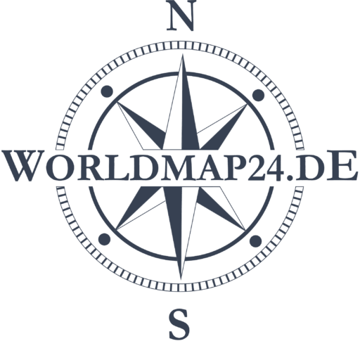 Worldmap24 - Logo blau